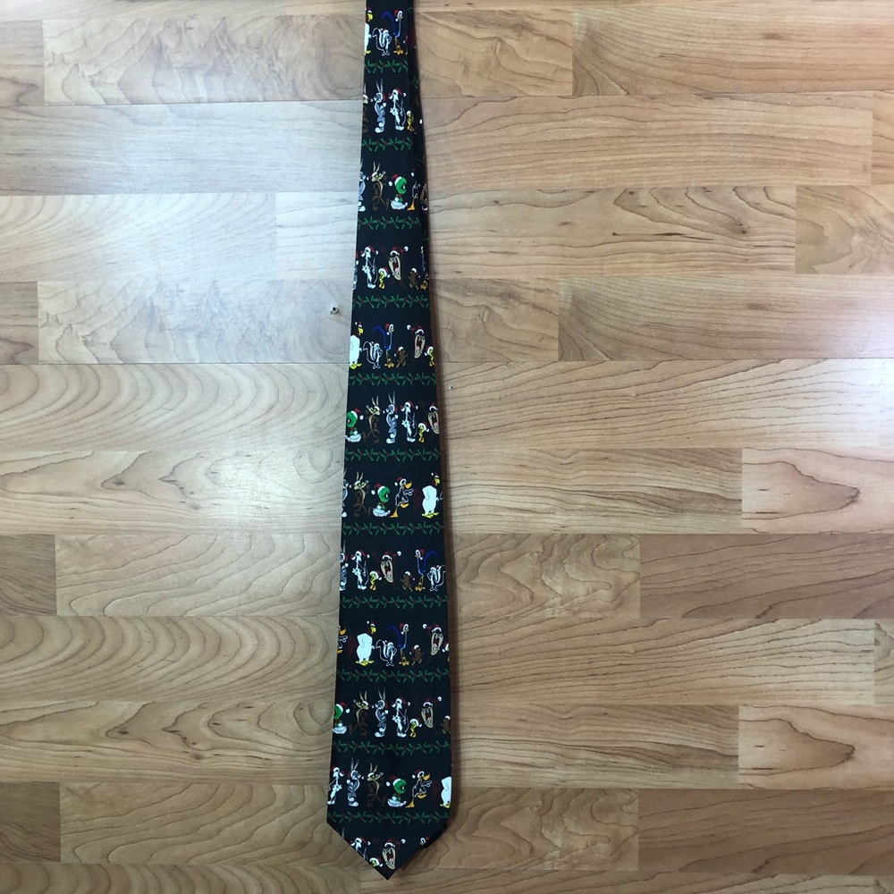 Vintage Looney Tunes 2001 Holiday Tie New Without Tags Warner Bros.